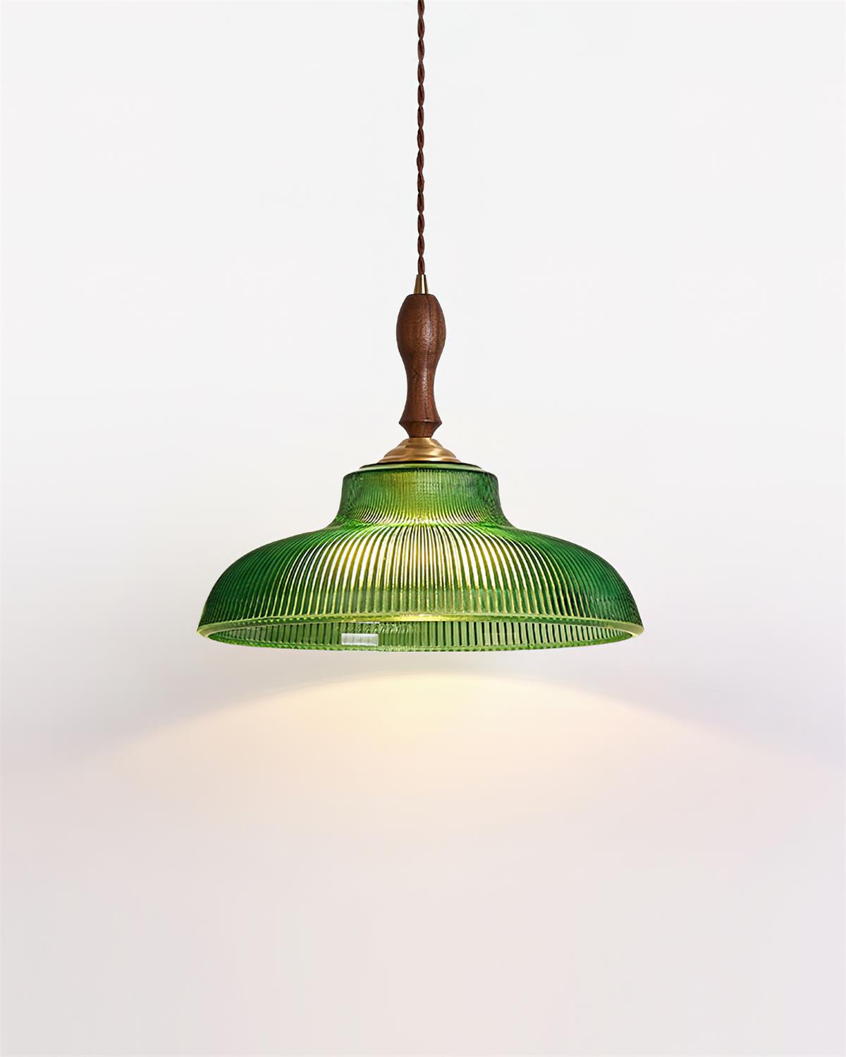 Nolyn Lampe Suspension Verre Vintage Cannelé - Neutralighting