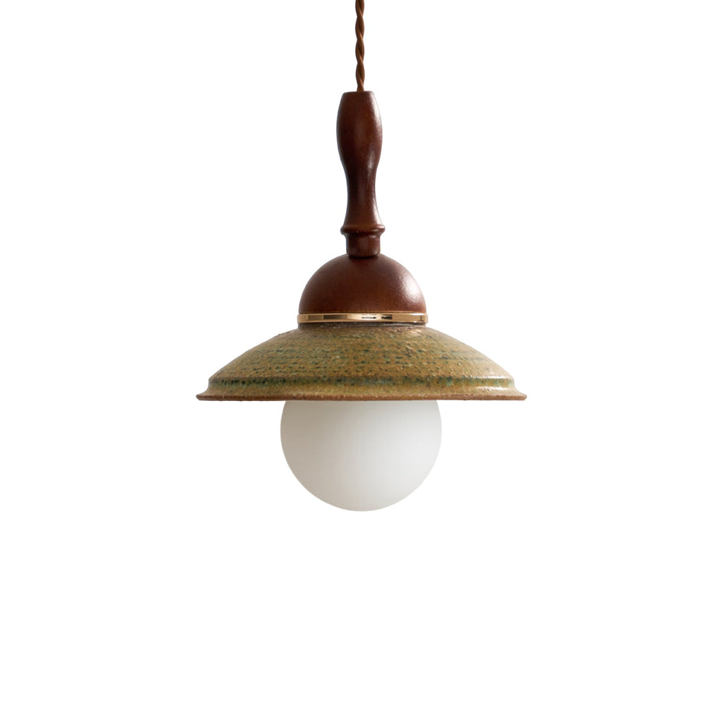 Ulsilia Lampe Pendante Art en Bois et Céramique - Neutralighting