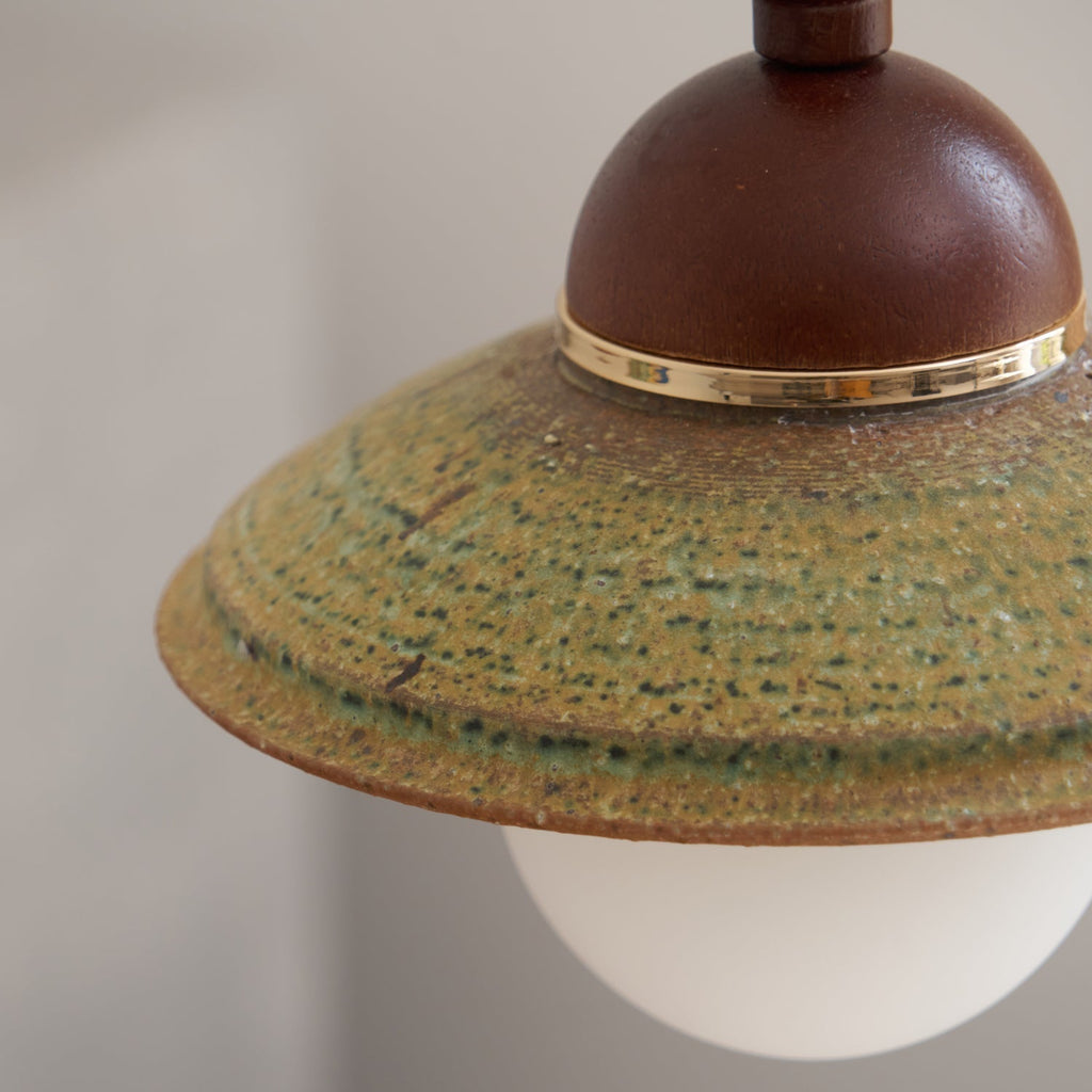 Ulsilia Lampe Pendante Art en Bois et Céramique - Neutralighting