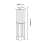Greta Lampe Extérieure Cylindre en Acier Inoxydable Moderne - Neutralighting