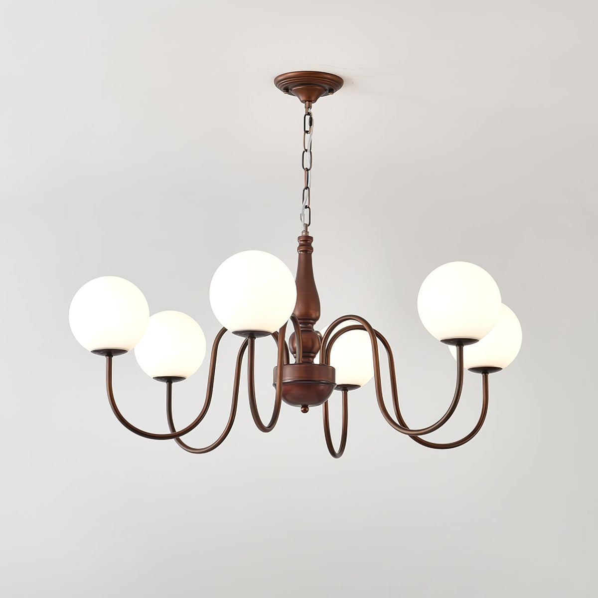 Lustra Chandelier Cuivre Verre - Neutralighting
