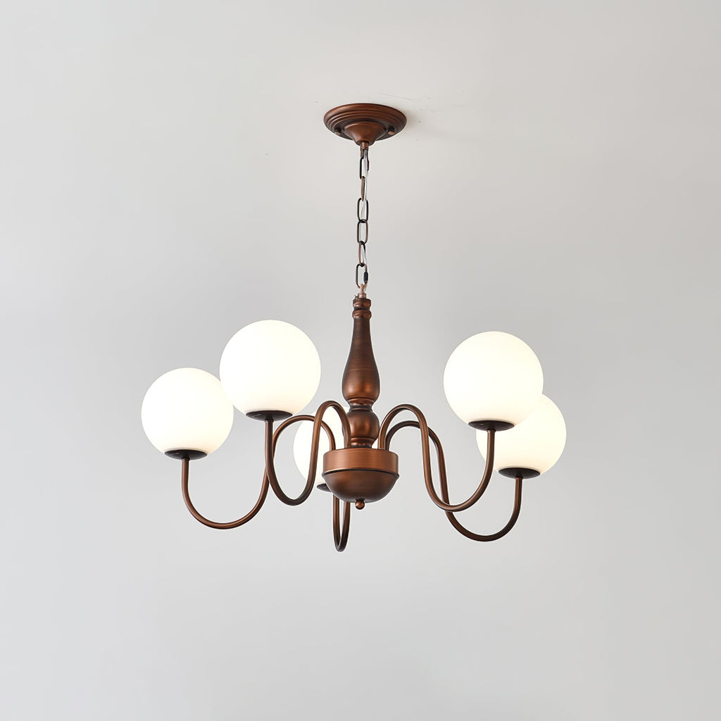 Lustra Chandelier Cuivre Verre - Neutralighting