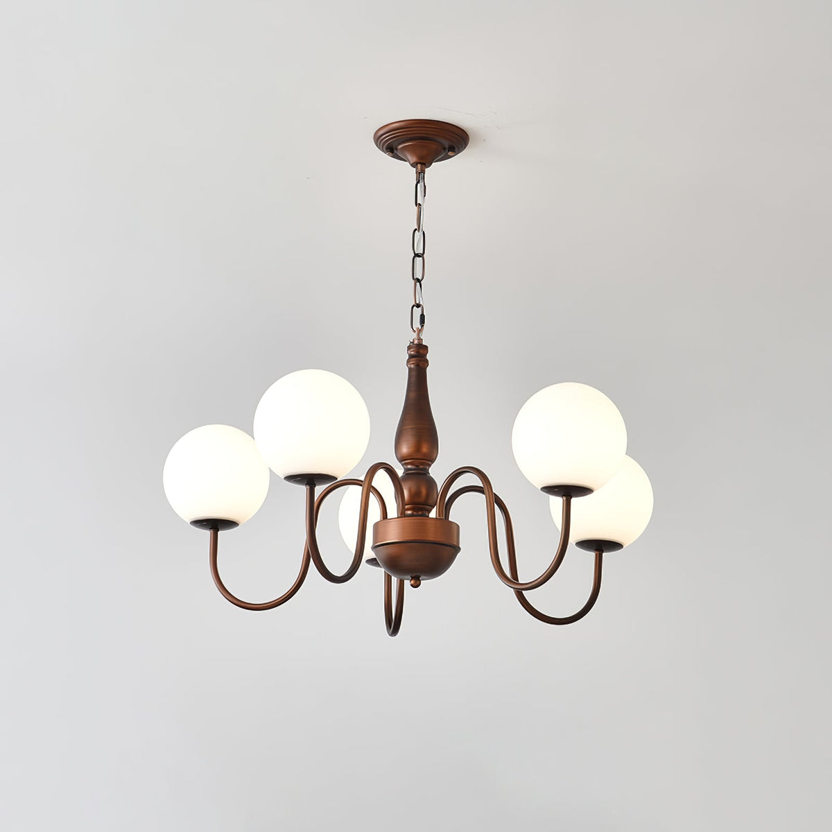 Lustra Chandelier Cuivre Verre - Neutralighting
