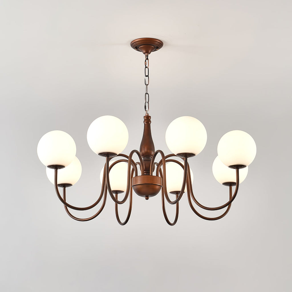 Lustra Chandelier Cuivre Verre - Neutralighting