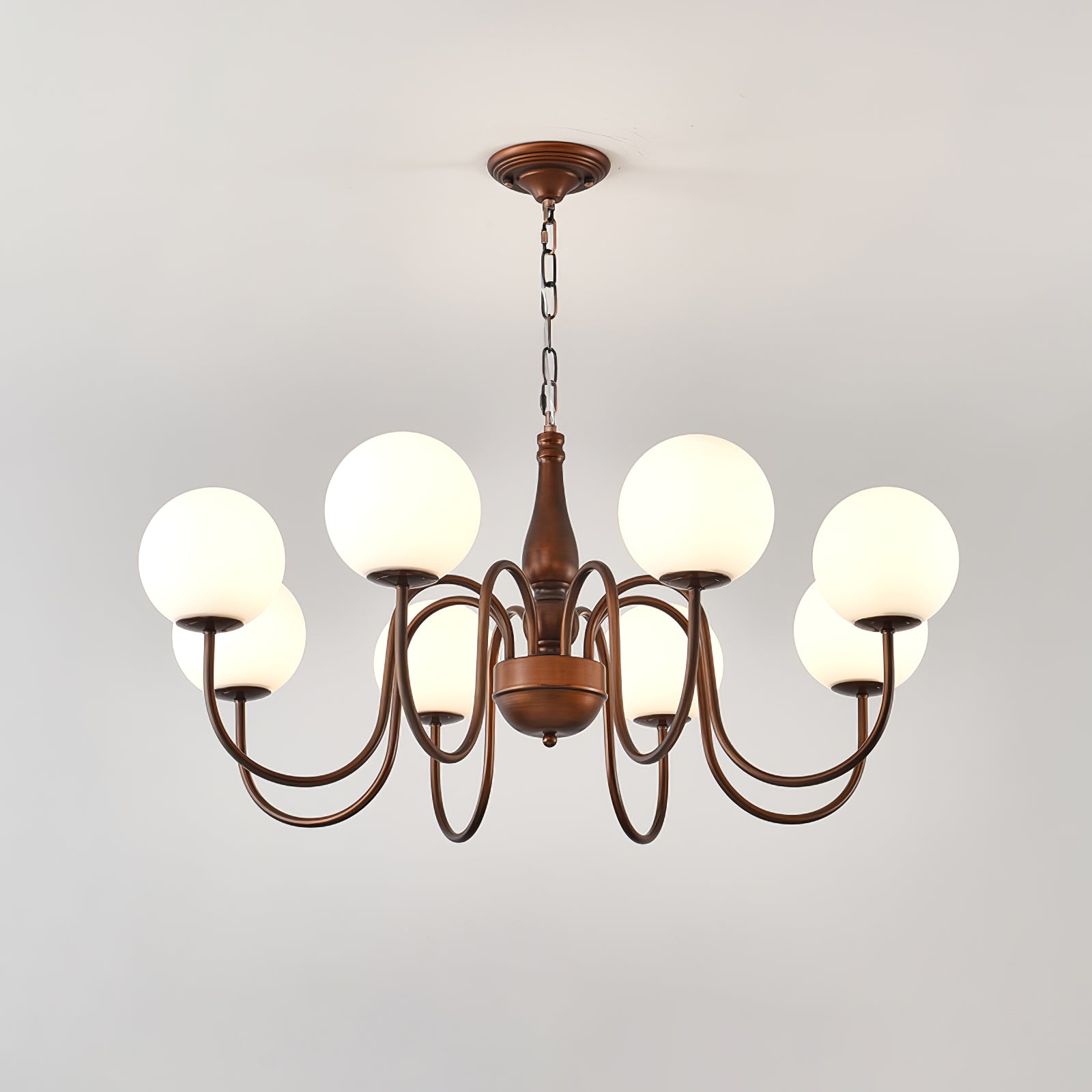 Lustra Chandelier Cuivre Verre - Neutralighting