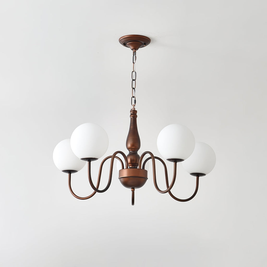 Lustra Chandelier Cuivre Verre - Neutralighting
