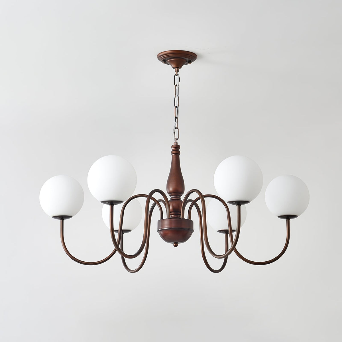 Lustra Chandelier Cuivre Verre - Neutralighting