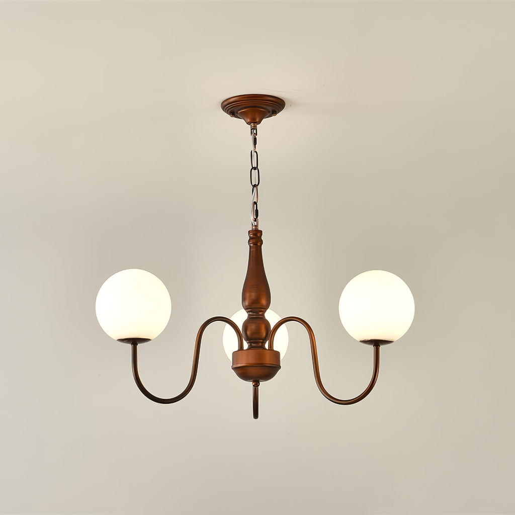 Lustra Chandelier Cuivre Verre - Neutralighting