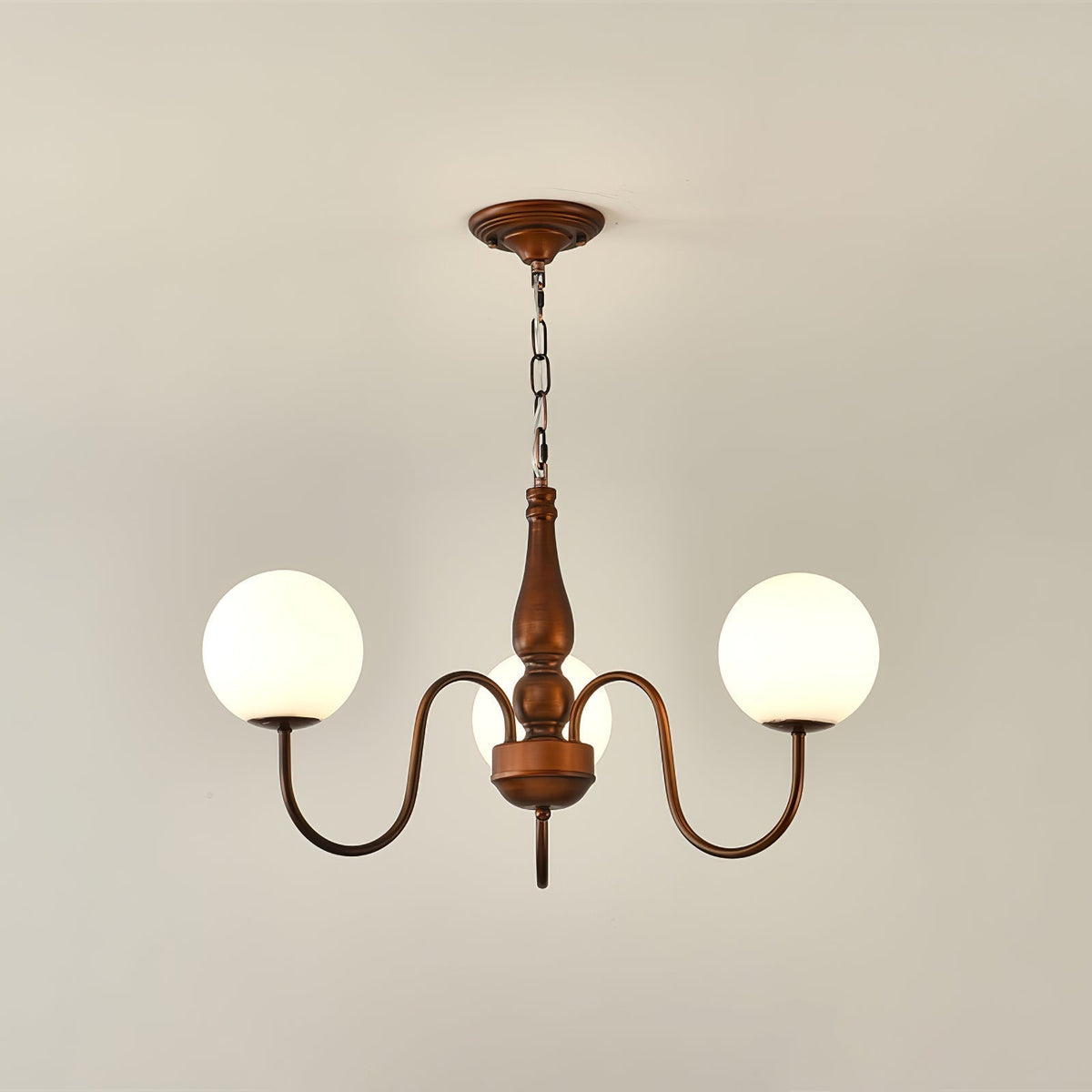 Lustra Chandelier Cuivre Verre - Neutralighting