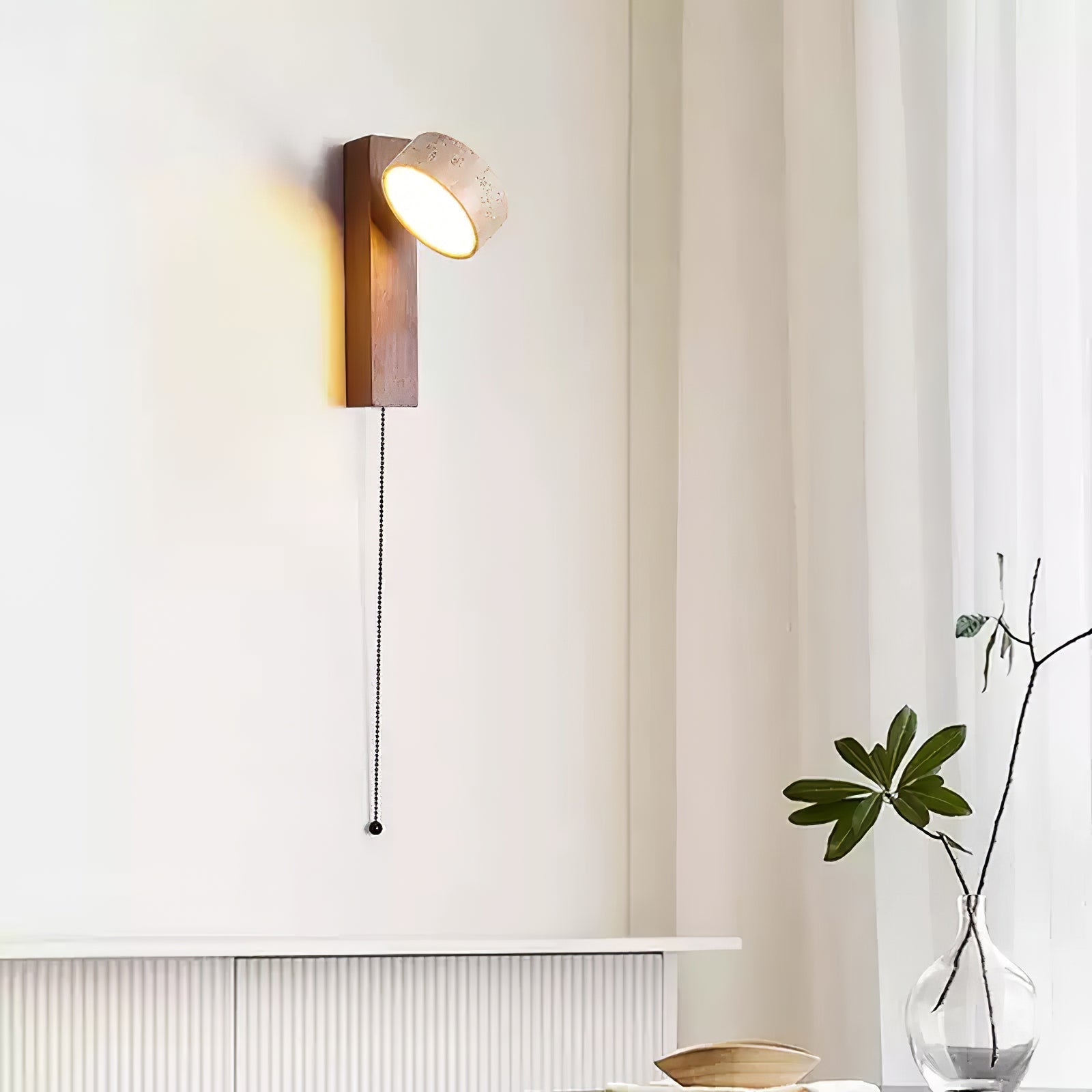 Ulvyna Applique Murale Cylindrique Empilée en Travertin - Neutralighting