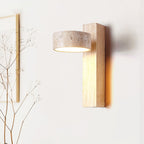 Ulvyna Applique Murale Cylindrique Empilée en Travertin - Neutralighting