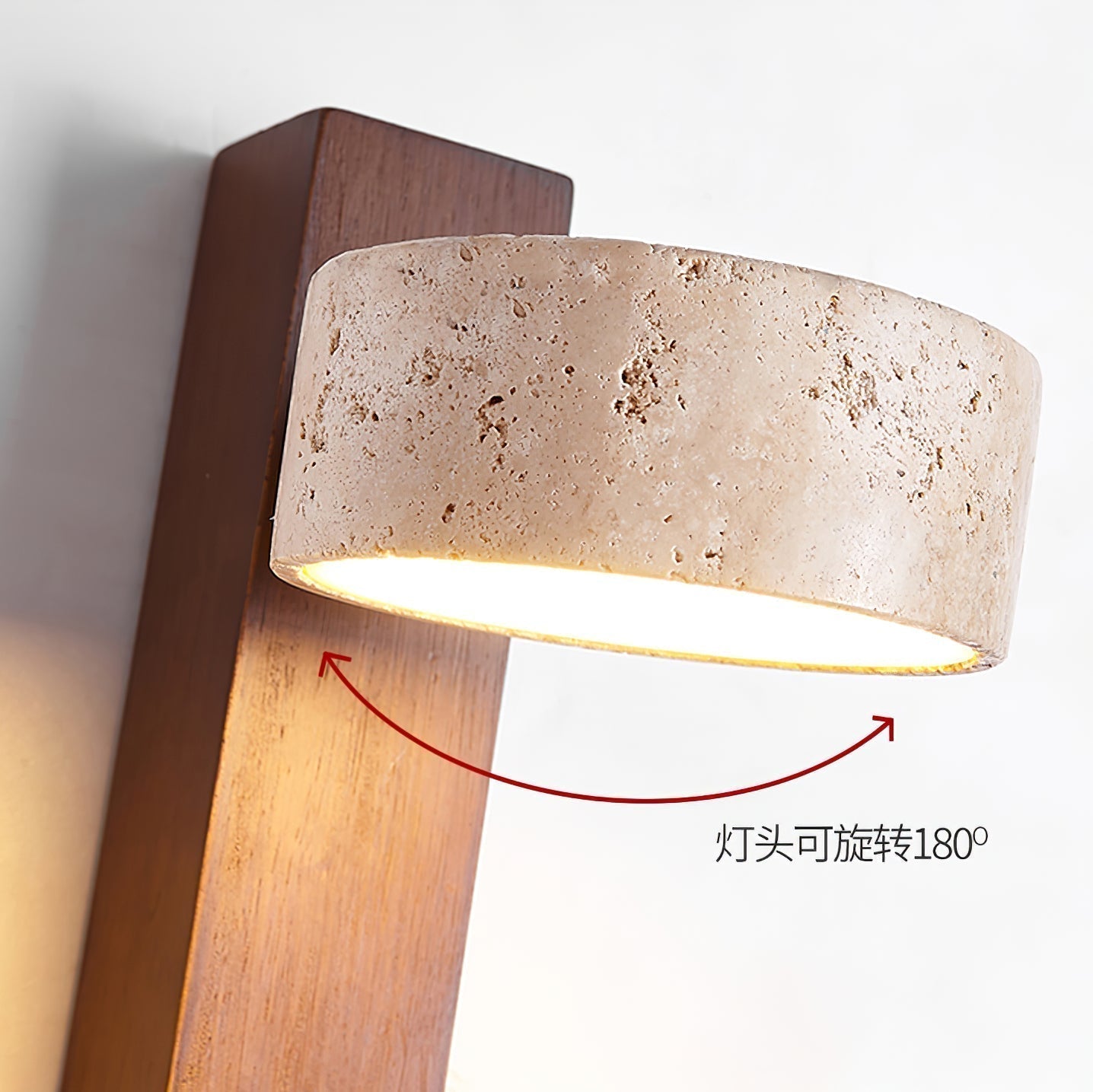 Ulvyna Applique Murale Cylindrique Empilée en Travertin - Neutralighting
