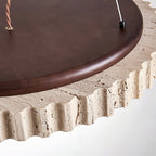 Elvenis Suspension Circulaire en Travertin - Neutralighting