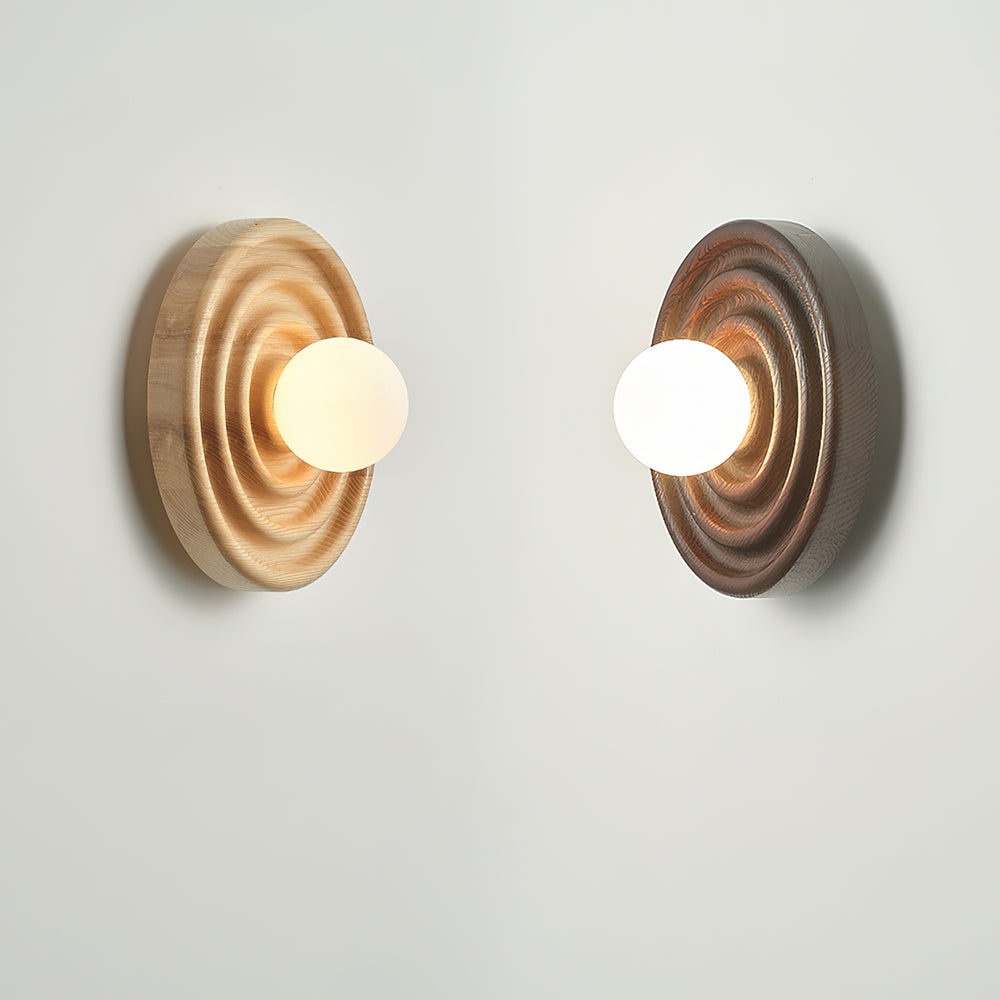 Ultalora Applique Murale Bois Verre Moderne - Neutralighting