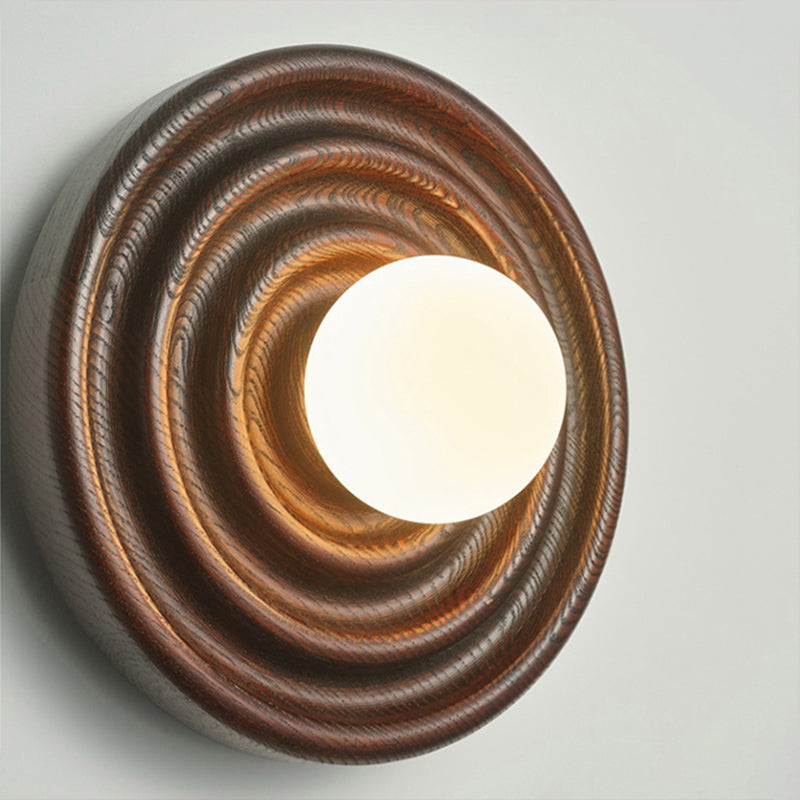 Ultalora Applique Murale Bois Verre Moderne - Neutralighting