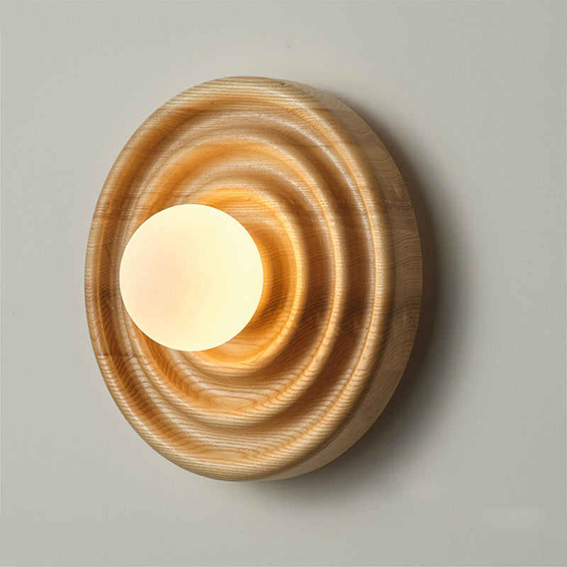 Ultalora Applique Murale Bois Verre Moderne - Neutralighting
