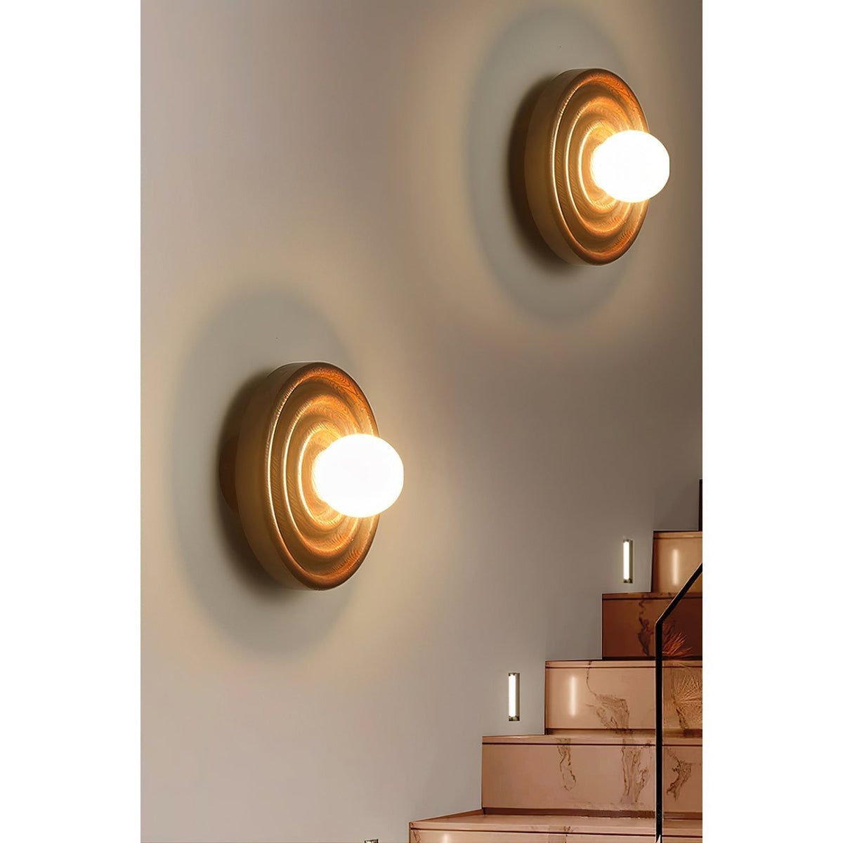 Ultalora Applique Murale Bois Verre Moderne - Neutralighting