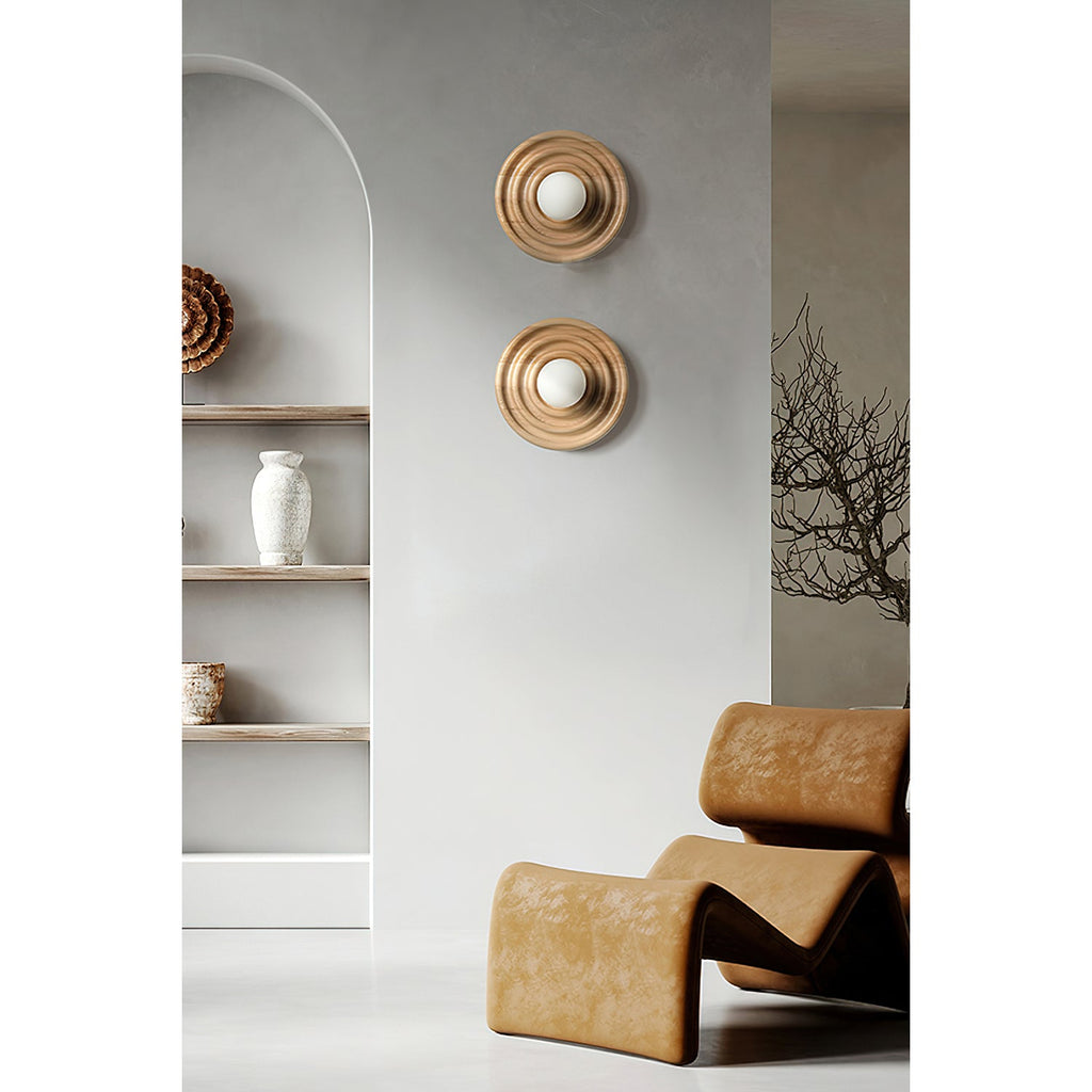Ultalora Applique Murale Bois Verre Moderne - Neutralighting
