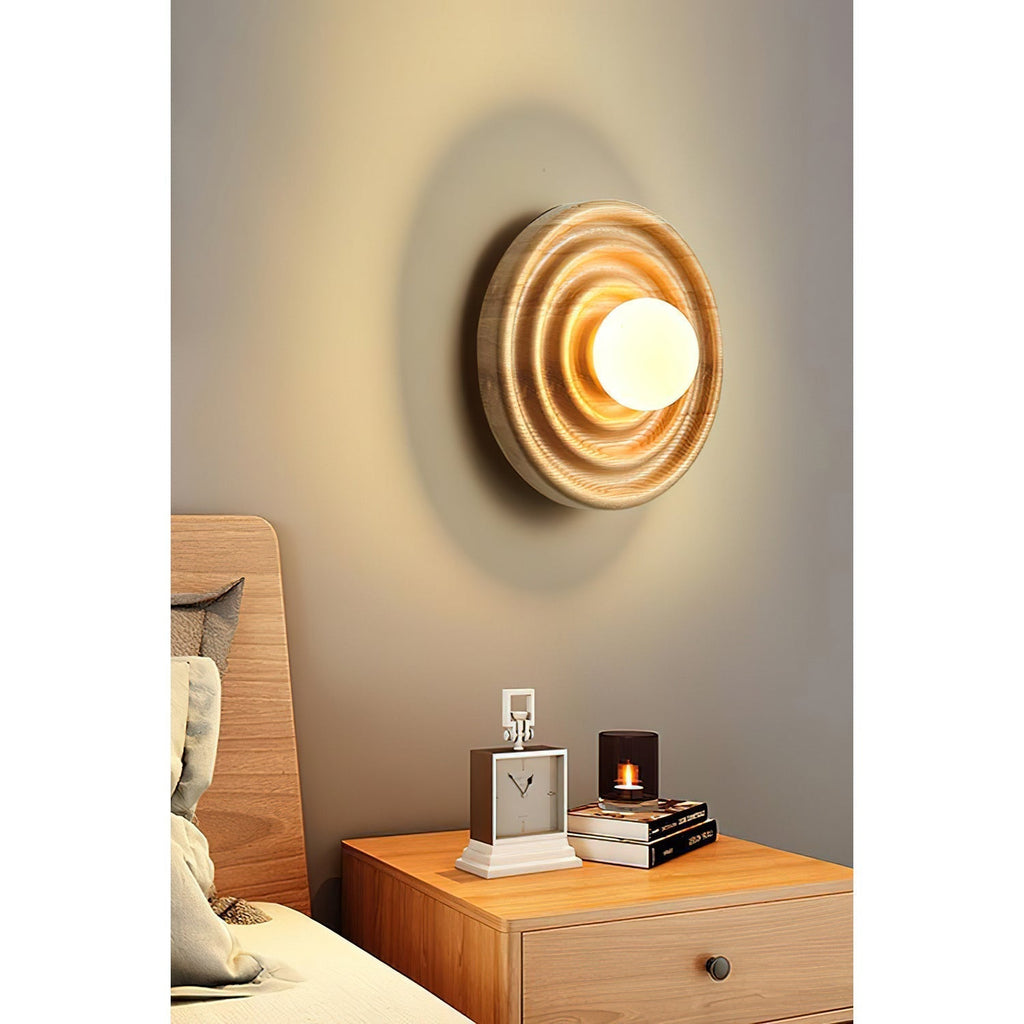 Ultalora Applique Murale Bois Verre Moderne - Neutralighting