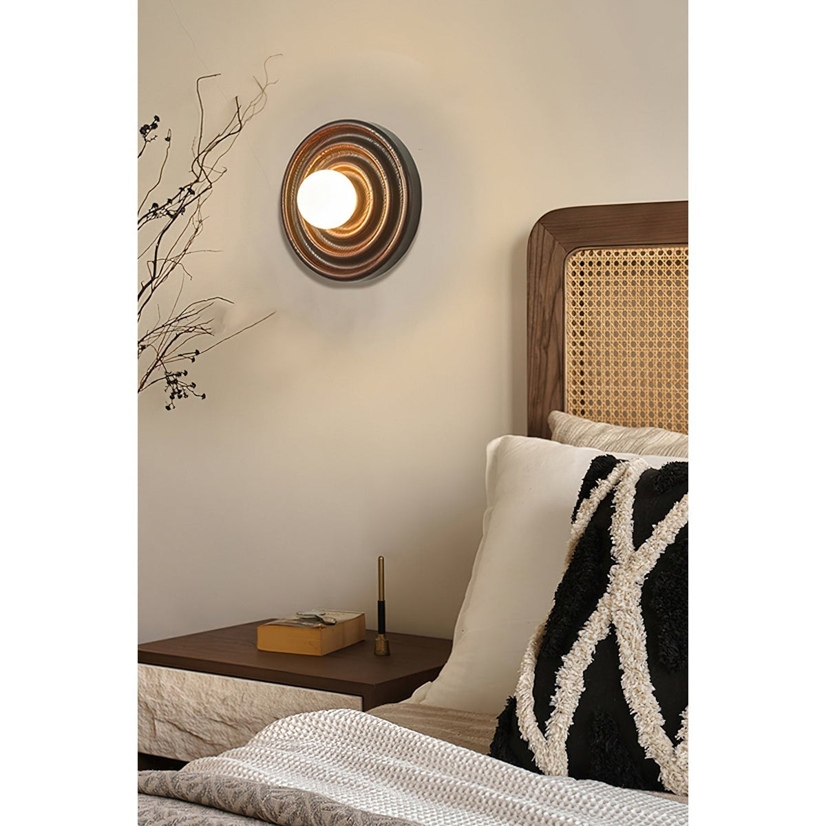 Ultalora Applique Murale Bois Verre Moderne - Neutralighting