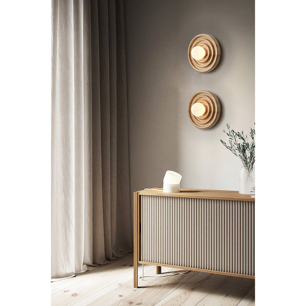 Ultalora Applique Murale Bois Verre Moderne - Neutralighting