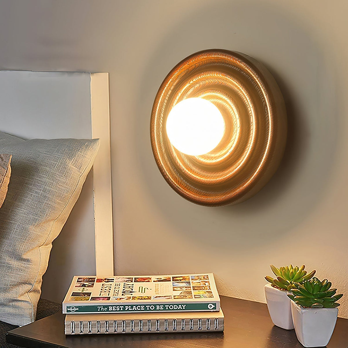 Ultalora Applique Murale Bois Verre Moderne - Neutralighting