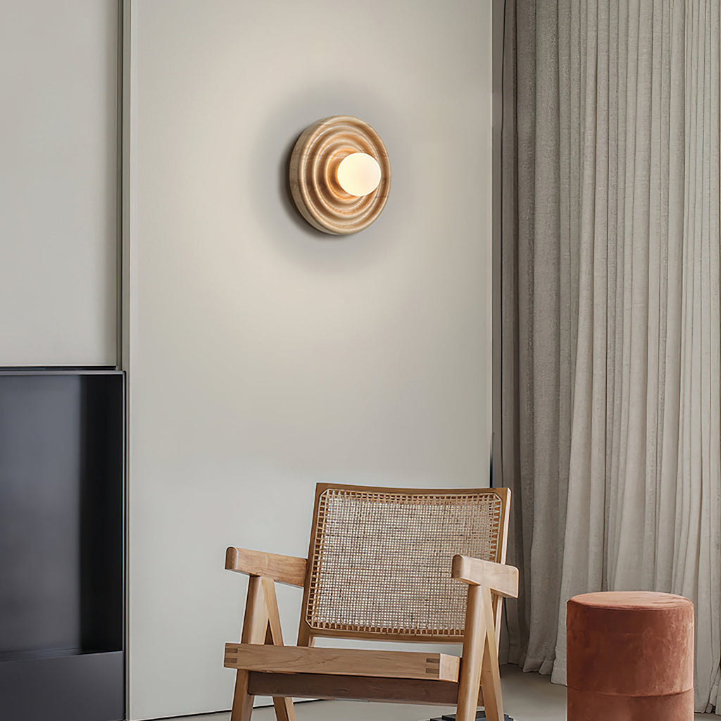 Ultalora Applique Murale Bois Verre Moderne - Neutralighting
