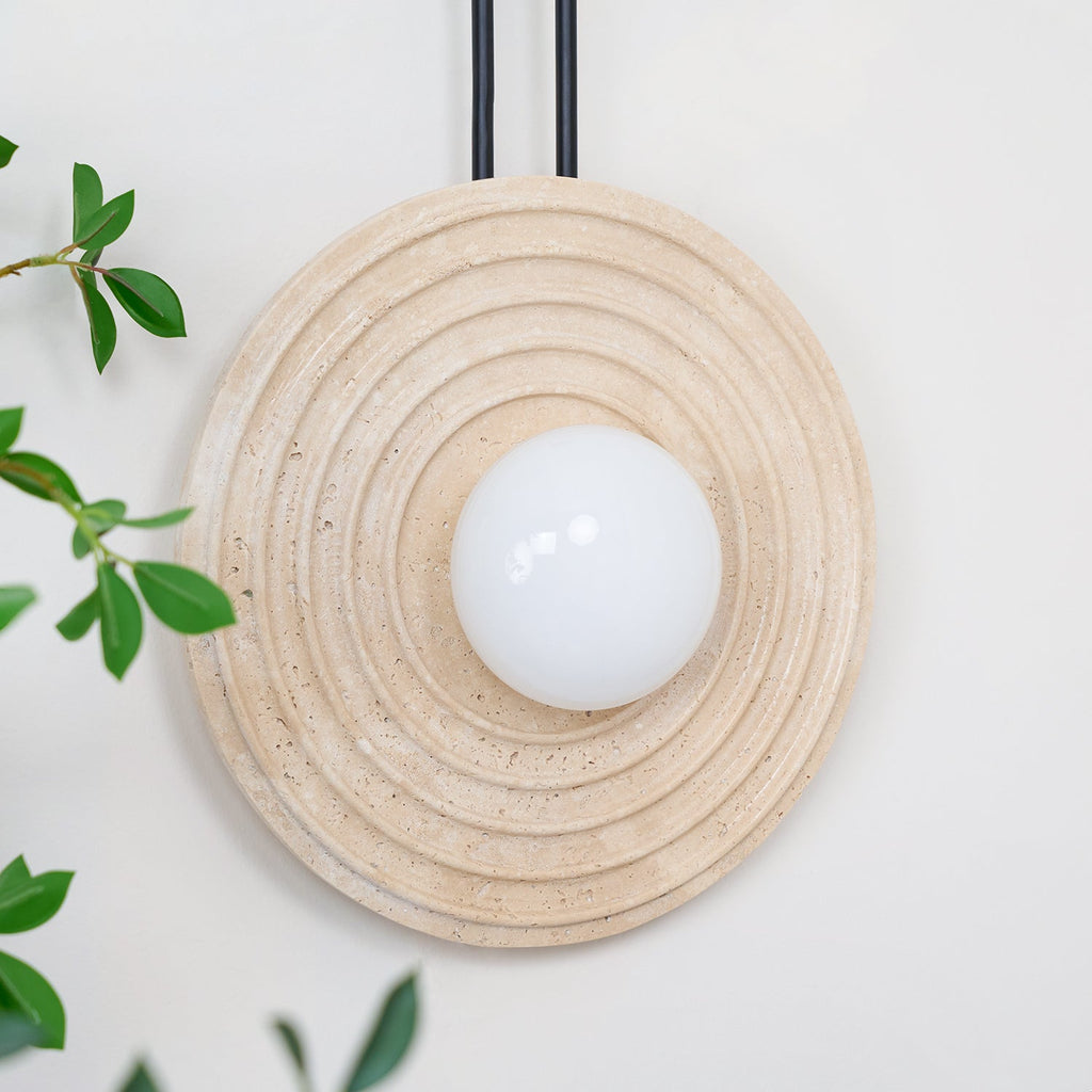 Isoror Applique Murale en Travertin Anneau Spirale - Neutralighting
