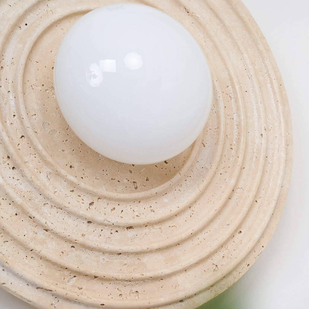Isoror Applique Murale en Travertin Anneau Spirale - Neutralighting