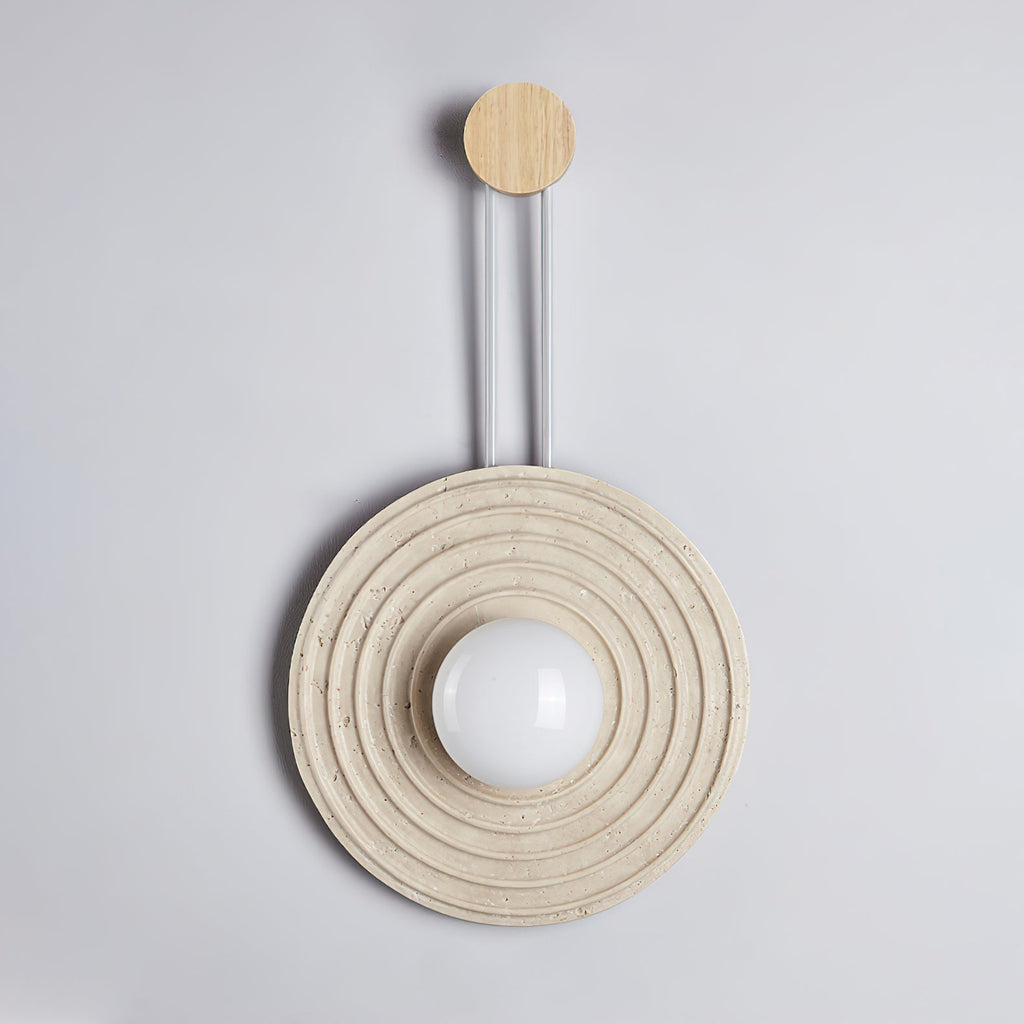 Isoror Applique Murale en Travertin Anneau Spirale - Neutralighting