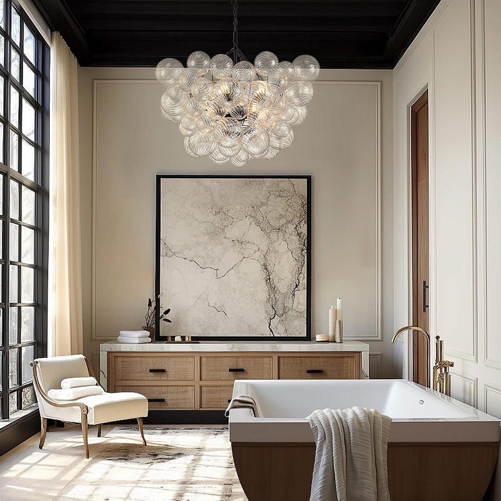 Aurora Lustre Moderne en Verre Boule Bulle - Neutralighting