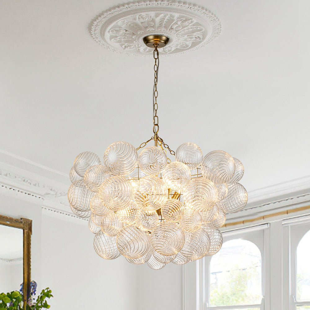 Aurora Lustre Moderne en Verre Boule Bulle - Neutralighting