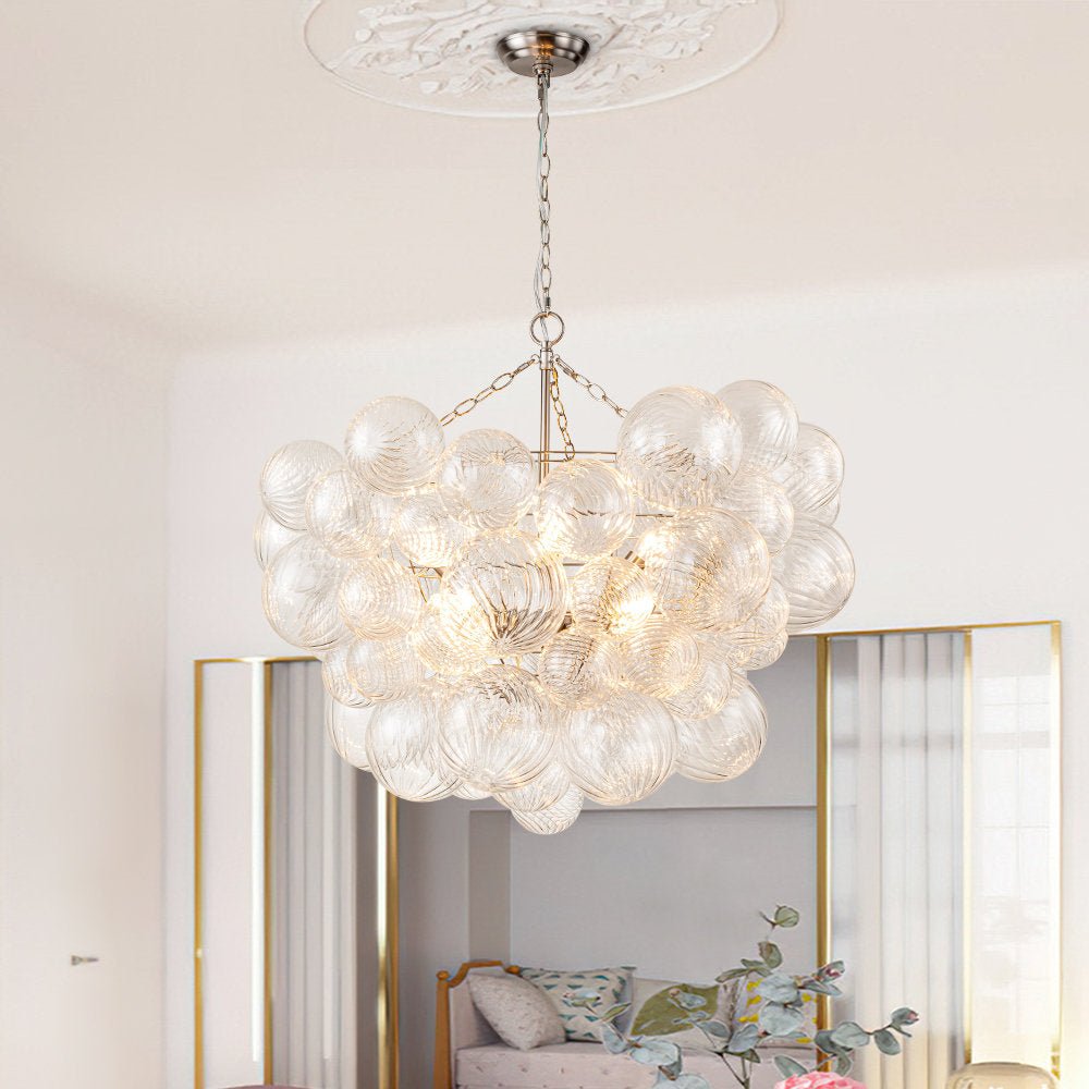 Aurora Lustre Moderne en Verre Boule Bulle - Neutralighting