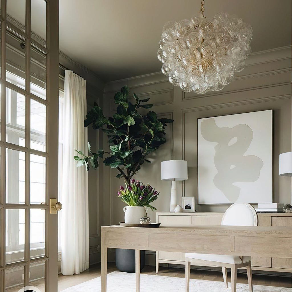 Aurora Lustre Moderne en Verre Boule Bulle - Neutralighting