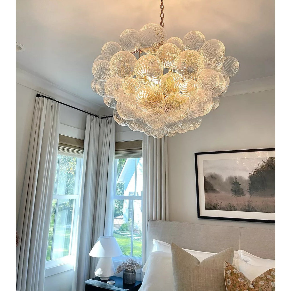 Aurora Lustre Moderne en Verre Boule Bulle - Neutralighting