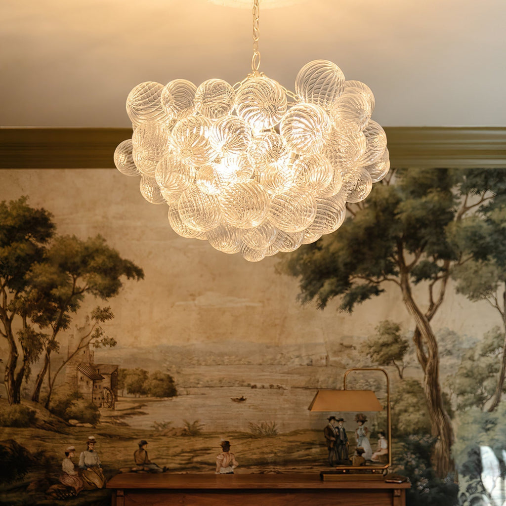 Aurora Lustre Moderne en Verre Boule Bulle - Neutralighting