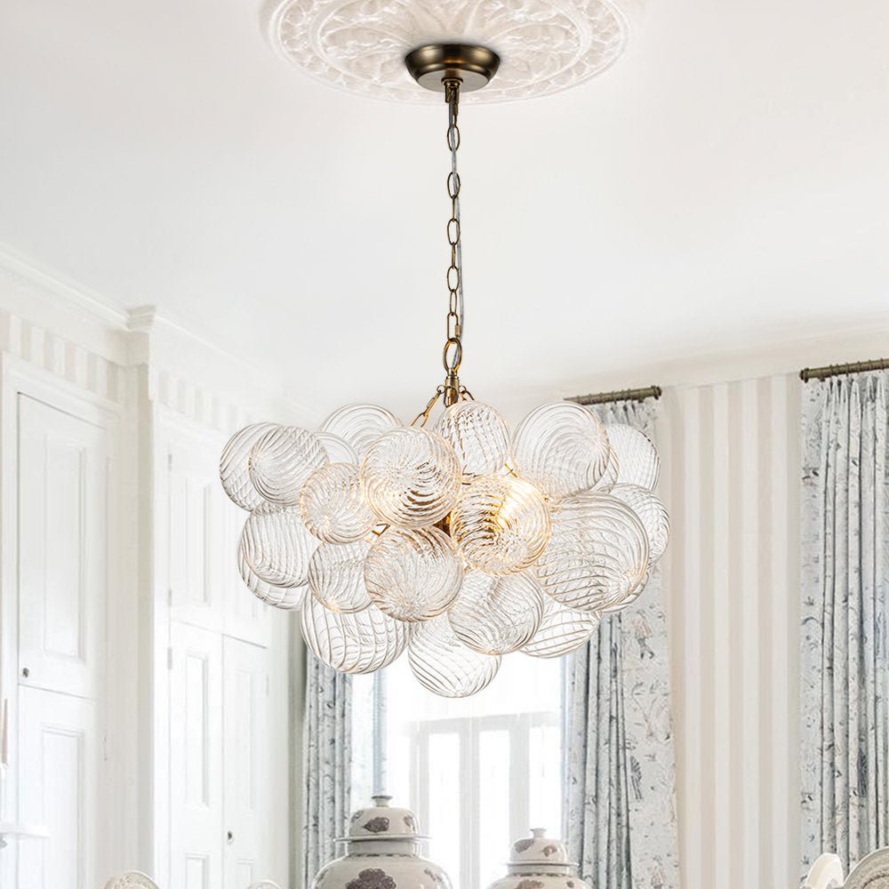 Aurora Lustre Moderne en Verre Boule Bulle - Neutralighting