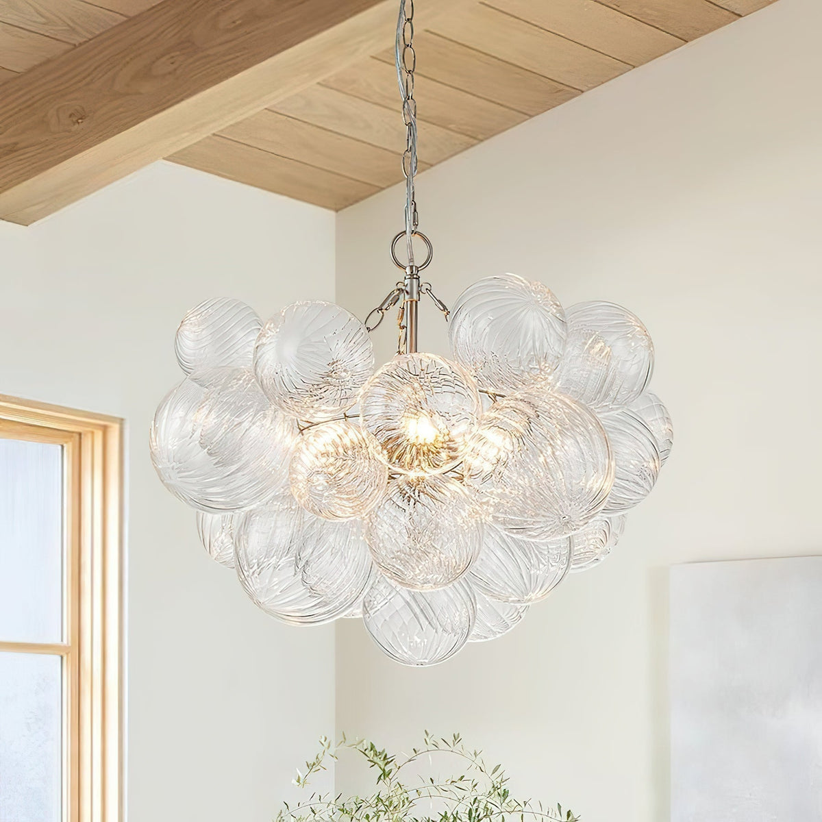 Aurora Lustre Moderne en Verre Boule Bulle - Neutralighting