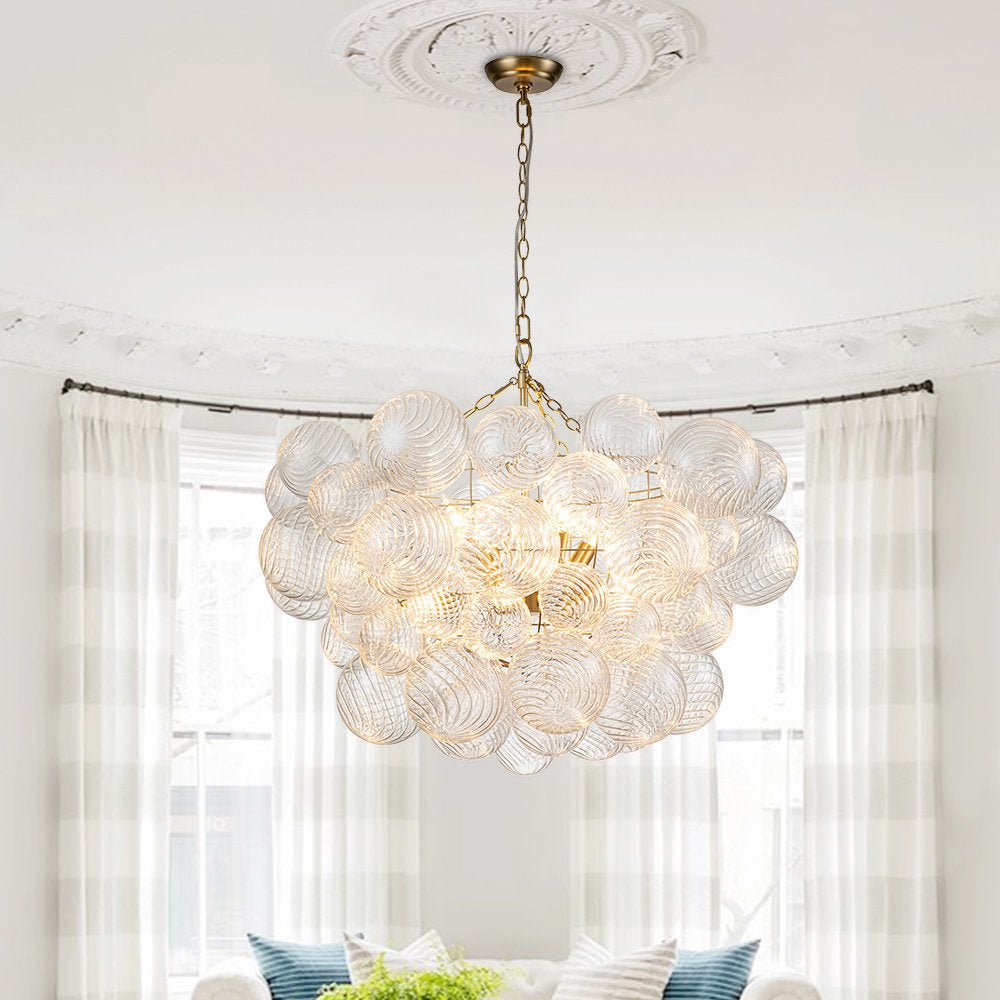 Aurora Lustre Moderne en Verre Boule Bulle - Neutralighting
