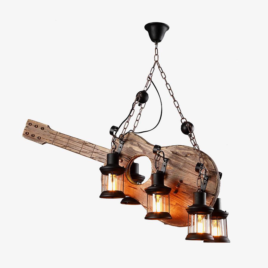 Lustra Suspension en Bois Vintage - Neutralighting