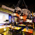 Lustra Suspension en Bois Vintage - Neutralighting