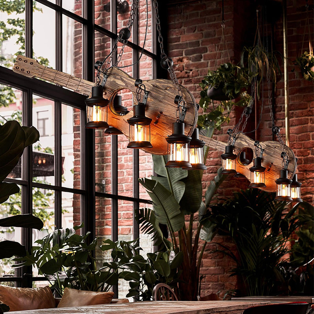 Lustra Suspension en Bois Vintage - Neutralighting