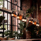 Lustra Suspension en Bois Vintage - Neutralighting