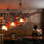 Lustra Suspension en Bois Vintage - Neutralighting
