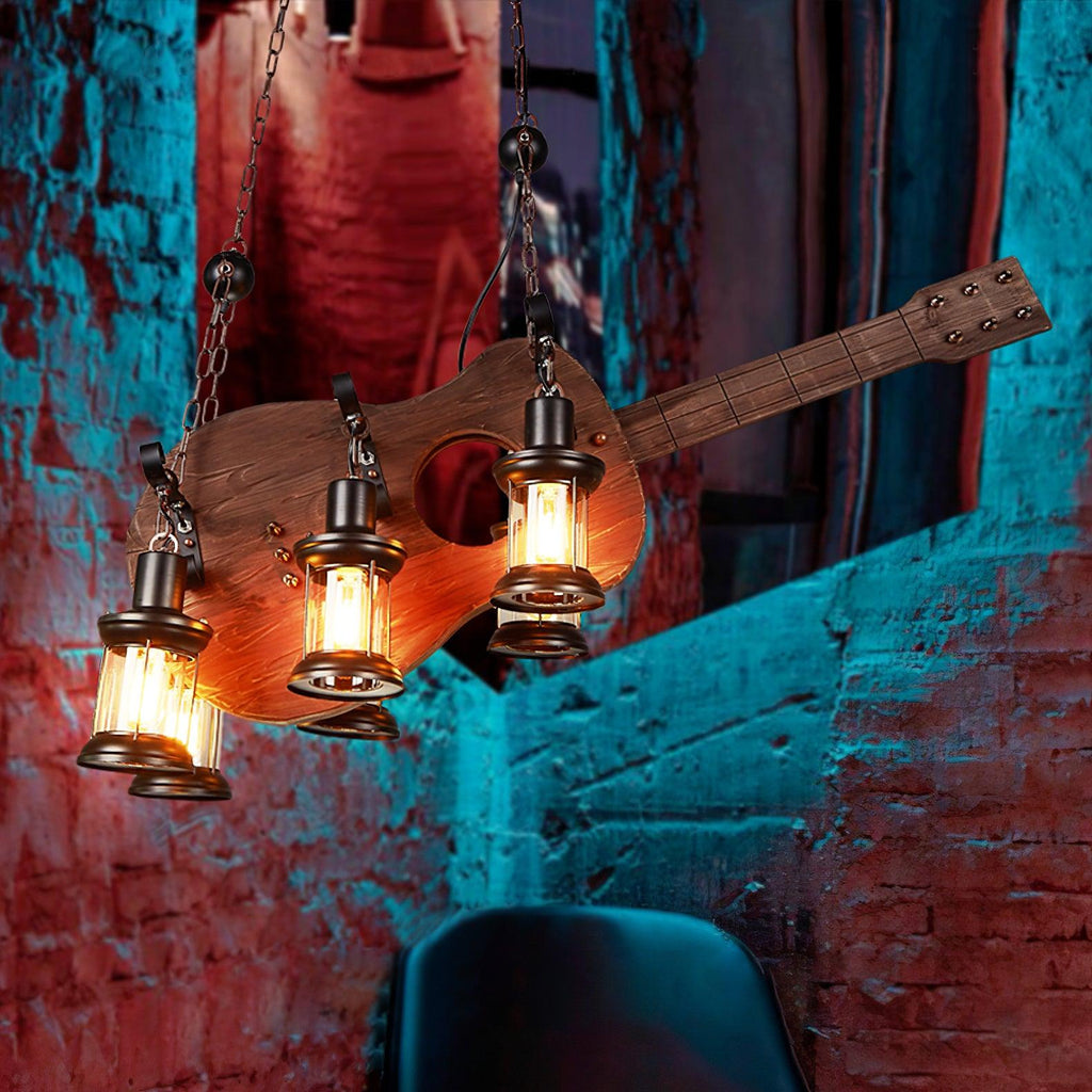 Lustra Suspension en Bois Vintage - Neutralighting