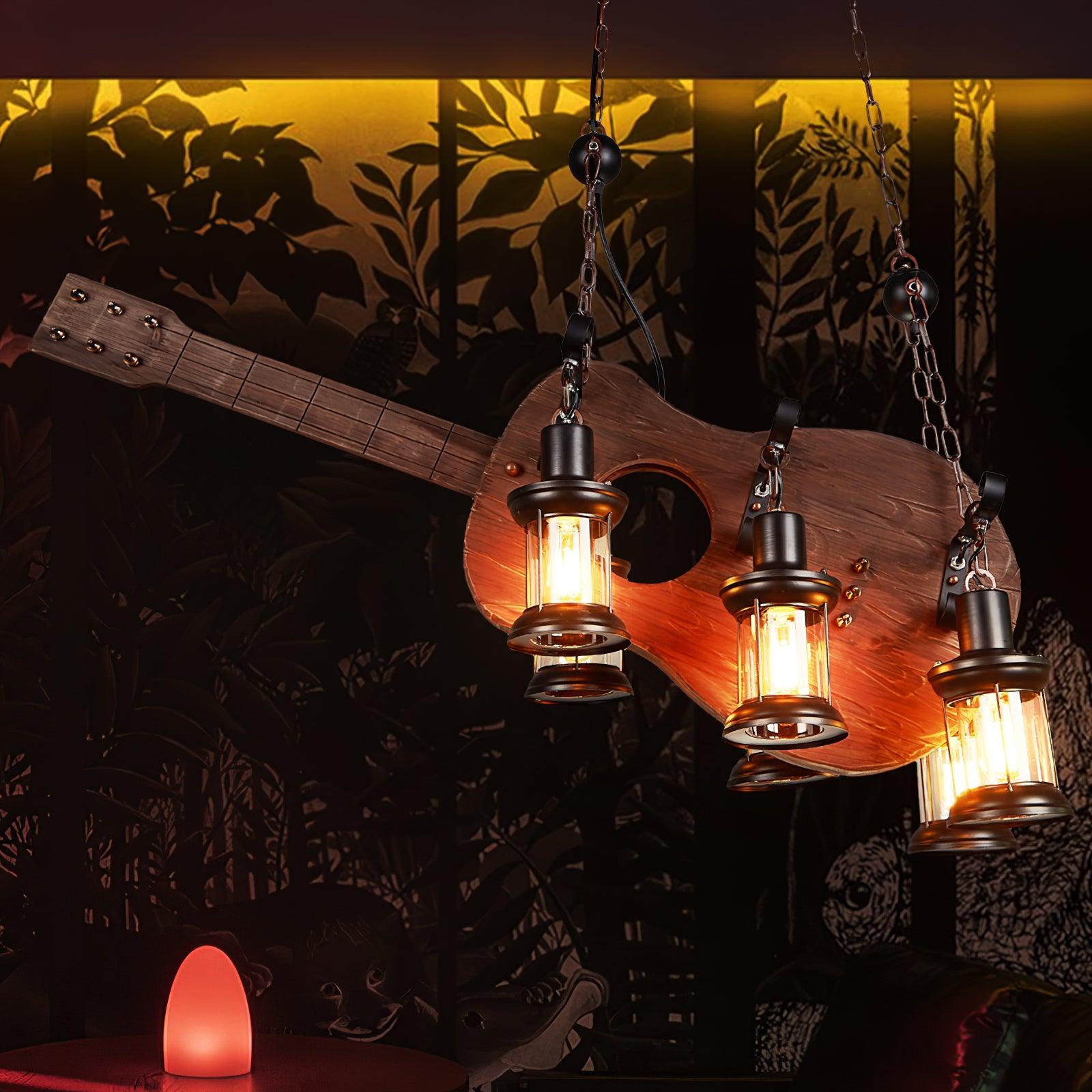 Lustra Suspension en Bois Vintage - Neutralighting