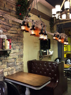 Lustra Suspension en Bois Vintage - Neutralighting