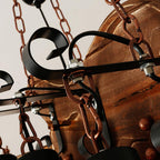 Lustra Suspension en Bois Vintage - Neutralighting