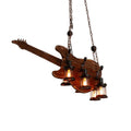 Lustra Suspension en Bois Vintage - Neutralighting