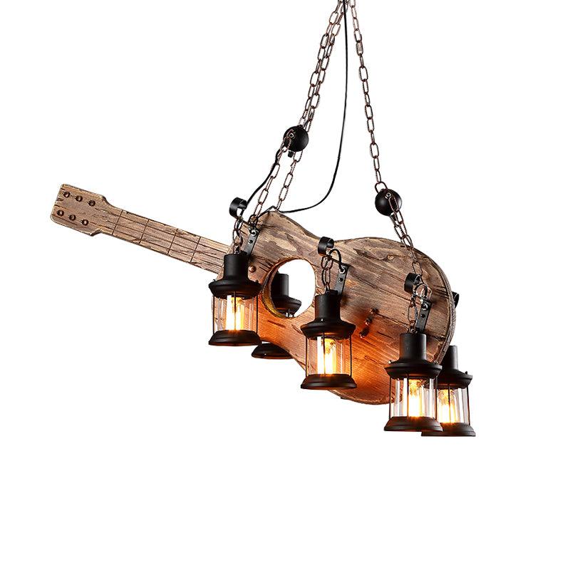 Lustra Suspension en Bois Vintage - Neutralighting
